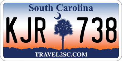 SC license plate KJR738