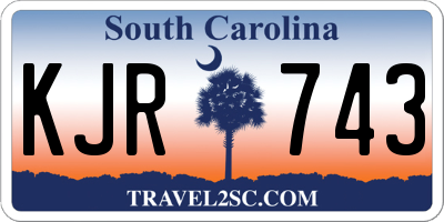 SC license plate KJR743