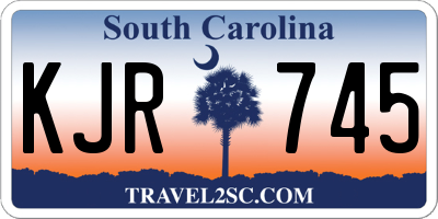SC license plate KJR745