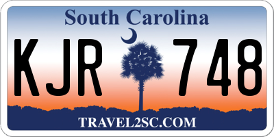 SC license plate KJR748