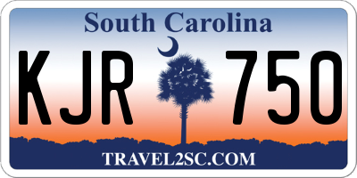 SC license plate KJR750