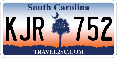SC license plate KJR752