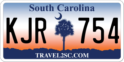 SC license plate KJR754