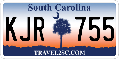 SC license plate KJR755