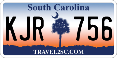 SC license plate KJR756