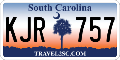 SC license plate KJR757