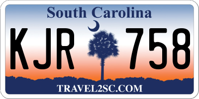 SC license plate KJR758