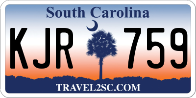 SC license plate KJR759