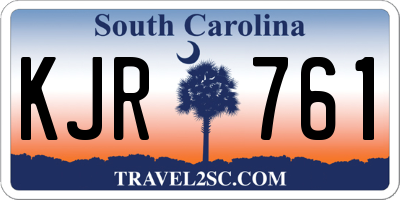 SC license plate KJR761