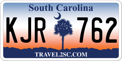 SC license plate KJR762