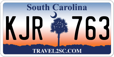 SC license plate KJR763