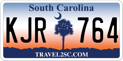SC license plate KJR764