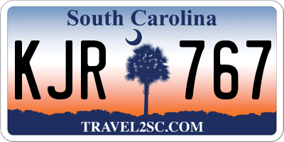 SC license plate KJR767