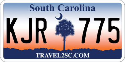 SC license plate KJR775