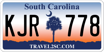 SC license plate KJR778