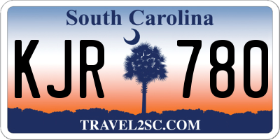 SC license plate KJR780