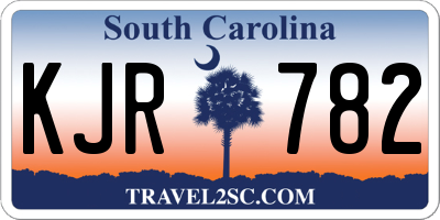 SC license plate KJR782
