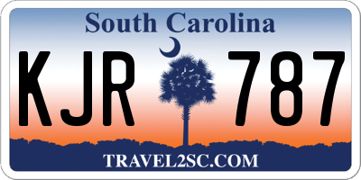 SC license plate KJR787