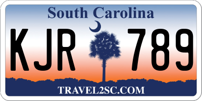 SC license plate KJR789
