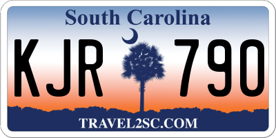SC license plate KJR790