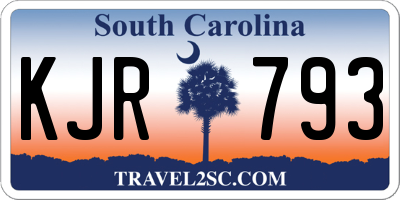SC license plate KJR793