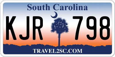 SC license plate KJR798
