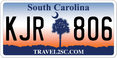 SC license plate KJR806