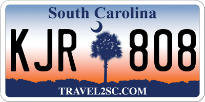 SC license plate KJR808