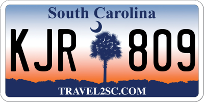 SC license plate KJR809