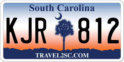 SC license plate KJR812