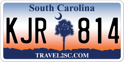 SC license plate KJR814