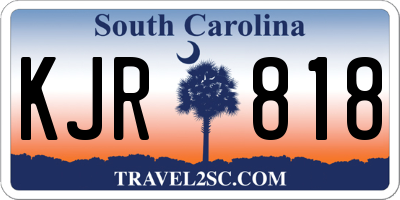 SC license plate KJR818