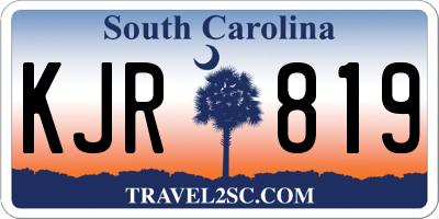 SC license plate KJR819