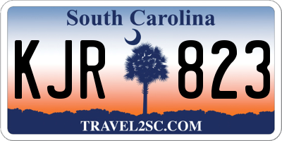SC license plate KJR823