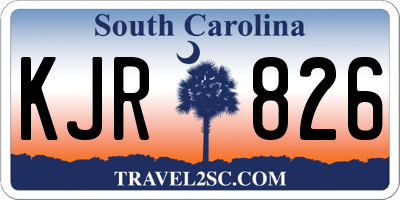 SC license plate KJR826