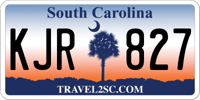 SC license plate KJR827