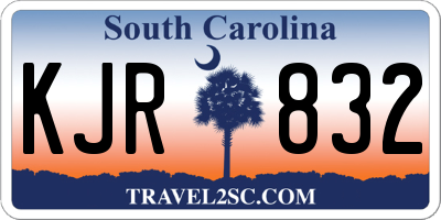 SC license plate KJR832