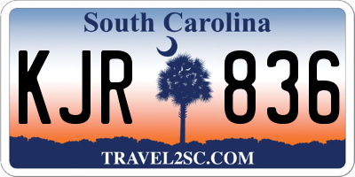 SC license plate KJR836
