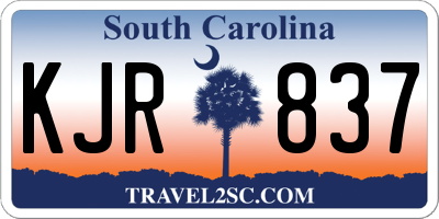 SC license plate KJR837
