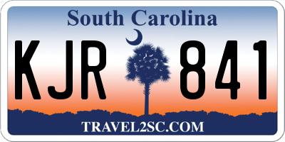 SC license plate KJR841
