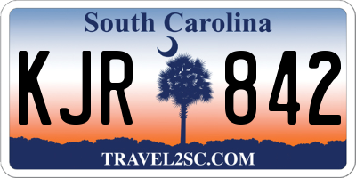 SC license plate KJR842