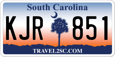 SC license plate KJR851