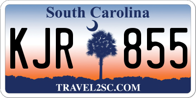 SC license plate KJR855