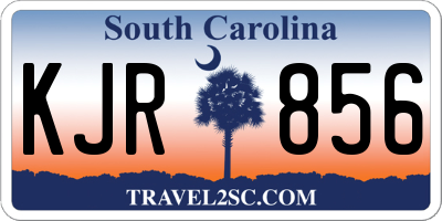 SC license plate KJR856