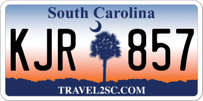 SC license plate KJR857