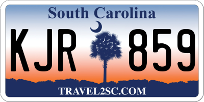 SC license plate KJR859