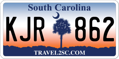 SC license plate KJR862