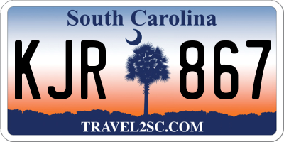 SC license plate KJR867