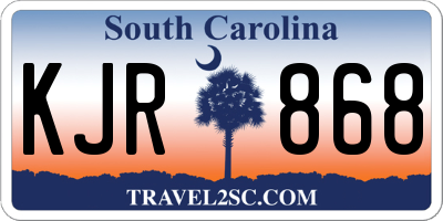 SC license plate KJR868