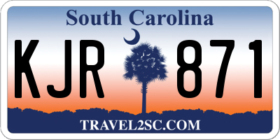 SC license plate KJR871